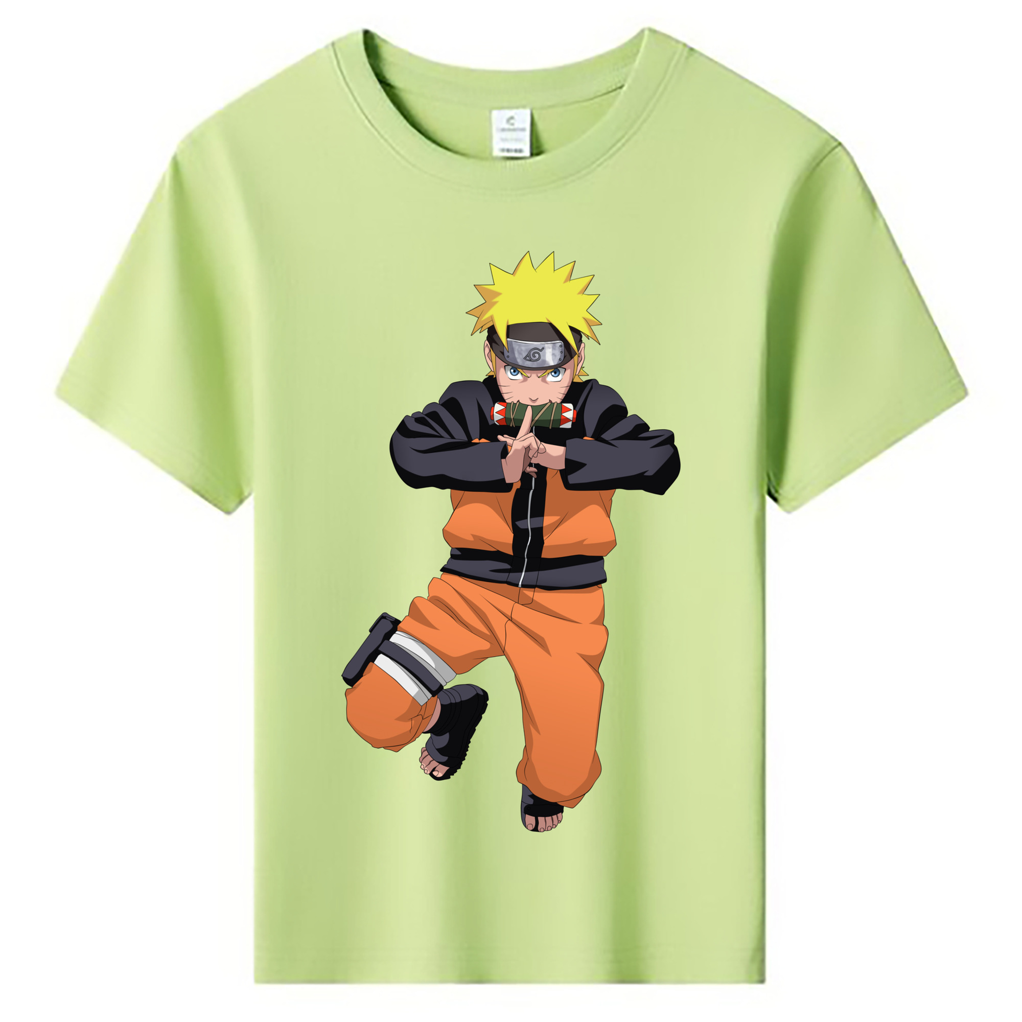 （画像用） NARUTO -ナルト- うずまき ナルト Uzumaki Naruto 綿100％キッズTシャツ（フロントプリント）